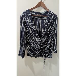 Young Fabulous and Broke Tie Dye Surplice Blouse